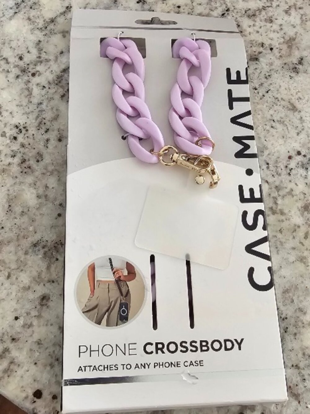 NEW Still in Box Case Mate Casemate Phone Holder Crossbody Purple Lavendar